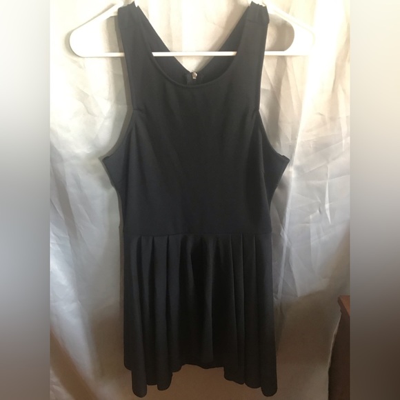 Bluenotes Dresses Bluenotes M Black Skater Dress With Cut Outs